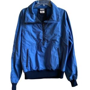 Nils Blue Vintage Pullover Zip Neck Jacket Unisex Adult Size XL